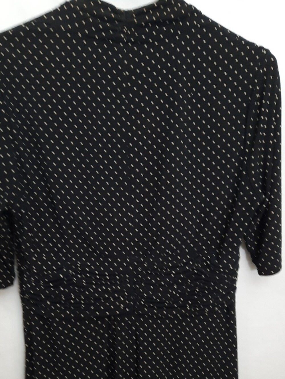 Jones New York Black Dress with White Polka Dots - Size 12 - Picture 10 of 10